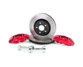 Alcon 350x32mm Rotors 4-Piston Red Calipers Front Brake Upgrade Kit Jeep JK 2007+