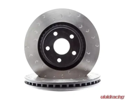 Alcon 350x32mm Rotors 4-Piston Red Calipers Front Brake Upgrade Kit Jeep JK 2007+ - BKF5459AX02