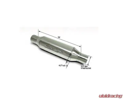 SLP Performance 1pc SLP LoudMouth Bullet Type 2.5" Inlet | Outlet Resonator - 310013919