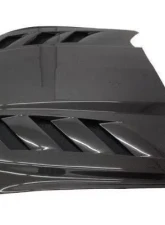 VIS Racing AMS Style Carbon Fiber Hood Ford Mustang 2-Door 2018-2022                                     - 18FDMUS2DAMS-010C - Image 2