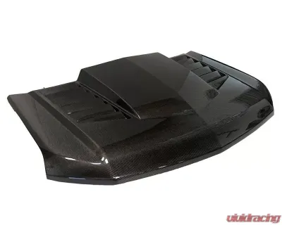 VIS Racing TMS Style Carbon Fiber Hood Chevrolet Silverado 1500 2019-2021 - 19CHSIL4DTMS-010C