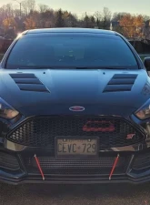 VIS Racing AMS Style Black Carbon Fiber Hood Ford Focus 2015-2018                                     - 15FDFOC2DAMS-010C - Image 3