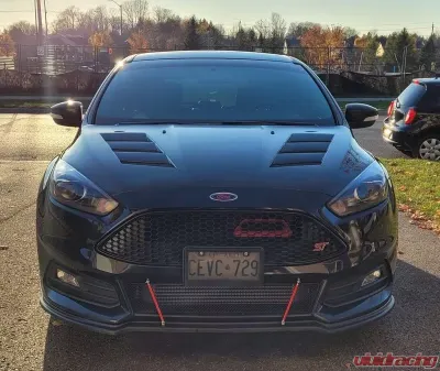 VIS Racing AMS Style Black Carbon Fiber Hood Ford Focus 2015-2018 - 15FDFOC2DAMS-010C