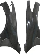 VIS Racing Carbon Fiber Fenders FVS Style for Infiniti Q50 4DR 2015-2022                                     - 14INQ504DFVS-007C - Image 3
