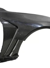 VIS Racing Carbon Fiber Fenders FVS Style for Infiniti Q50 4DR 2015-2022                                     - 14INQ504DFVS-007C - Image 2