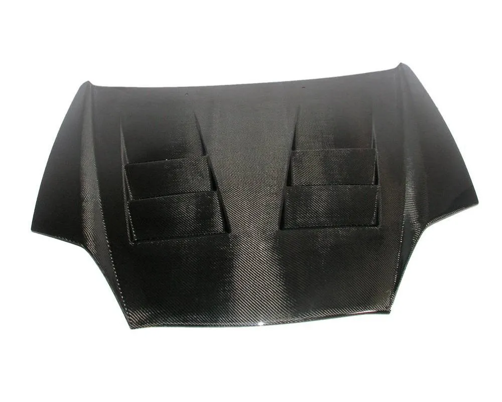 VIS Racing Carbon Fiber Terminator Style Hood Hyundai Tiburon 2DR 2000-2002 - 00HYTIB2DTM-010C