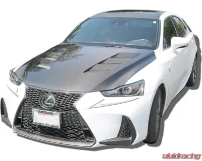 VIS Racing Carbon Fiber AMS Style Hood Lexus IS250 | 350 4DR 2014-2020 - 14LXIS34DAMS-010C
