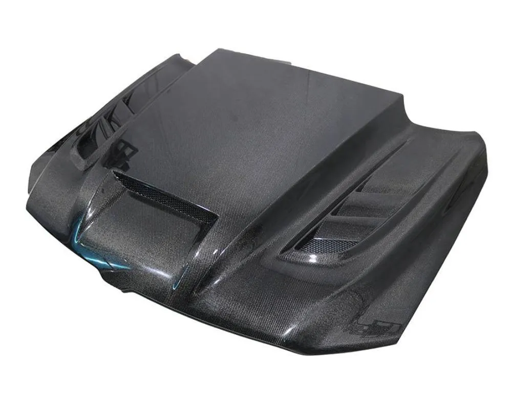 VIS Racing Carbon Fiber VTM Style Hood Dodge Ram 1500 2DR | 4DR 2019-2023 - 19DGRAM2DVTM-010C