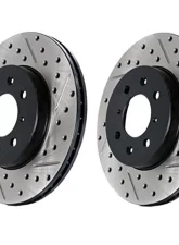 StopTech Sport Drilled | Slotted Brake Rotor Rear Set BMW 750i | 760i | 760Li 2005-2008 CLEARANCE                                     - 127.34086L-R-Set - Image 3