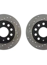 StopTech Sport Drilled Brake Rotor Rear Set Audi A4 | A4 Quattro 2002-2008 CLEARANCE                                     - 128.33108L-R-Set - Image 3