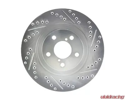 StopTech Select Sport Front Left Brake Rotor, Cross-Drilled/Slotted, 2009+ Scion/Subaru/Toyota, 227.47021L - 227.47021L