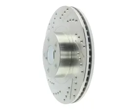 StopTech Select Sport Front Right Brake Rotor, Cross-Drilled, Slotted, Scion/Subaru/Toyota 2009+, 227.47021R