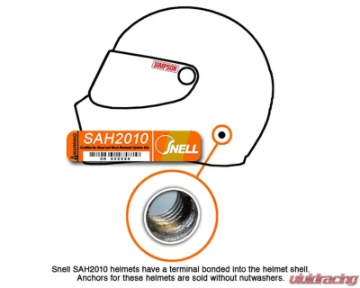 HANS Quick Click Anchor SAH Helmet - AK11412