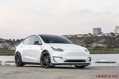ADV1 ADV005 Concave Wheel Set of 4 20x9.0 20x10.5 Satin Black Tesla Model 3 CLEARANCE - ADV1-005-TSLA3-SBLK