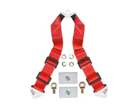 Schroth Sub Straps Dual Snap Red