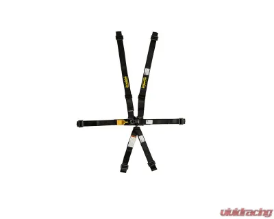 Schroth 6-Point Left & Right Side Pull Up Lap Adjustable Dual Anti-Sub Strap LatchLink-II 2" Double Shoulder FHR Belt - SR 61760Y