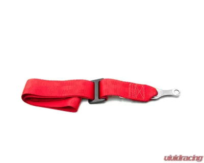 Schroth 1/2" Bolt-In Red 9" Tow Strap - SR 90372