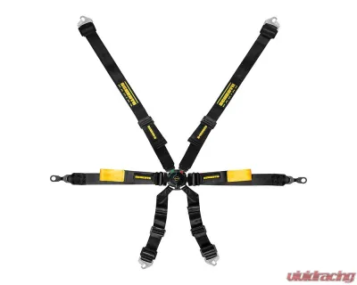 Schroth Black Enduro 2x2 6-Point Belt Porsche GT3 2002+ - SR 94710US-0