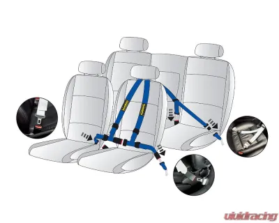 Schroth Racing Quick Fit Black LT Belt BMW 325i E36 92-95 - sr 16120