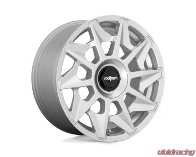 Rotiform 1PC R124 CVT Wheel 20x8.5 5X112/5X120 35mm Gloss Silver - R124208525+35