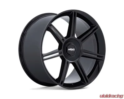 Rotiform FRA Wheel 22x10 5x130 56mm Gloss Black w/Matte Black Spokes - R907221063+56