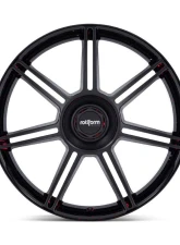 Rotiform FRA Wheel 22x10 5x130 56mm Gloss Black w/Matte Black Spokes                                     - R907221063+56 - Image 4