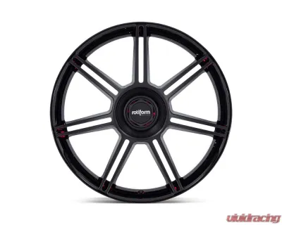 Rotiform FRA Wheel 22x10 5x130 56mm Gloss Black w/Matte Black Spokes - R907221063+56