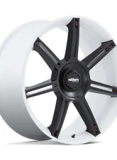 Rotiform FRA Wheel 22x12 5x130 60mm Gloss White w/Matte Black Spokes                                     - R908221263+60 - Image 4
