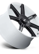 Rotiform FRA Wheel 22x12 5x130 60mm Gloss White w/Matte Black Spokes                                     - R908221263+60 - Image 2