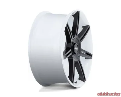 Rotiform FRA Wheel 22x12 5x130 60mm Gloss White w/Matte Black Spokes - R908221263+60