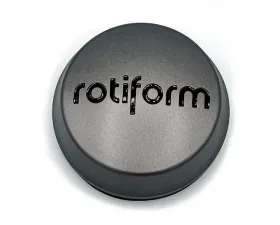 Rotiform 0.9inch Dome O-Ring Wheel Center Cap Matte Black Logo