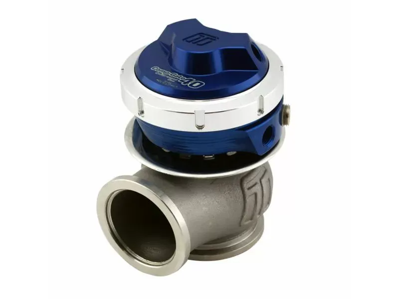 TurboSmart GenV CompGate40CG Compressed Gas 5psi External Wastegate (Blue) - TS-0552-1201