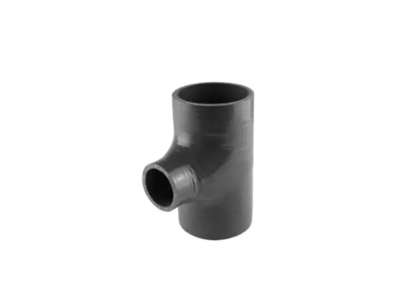 TurboSmart Hose Tee 2.75" Spout Black - TS-HT275150-BK