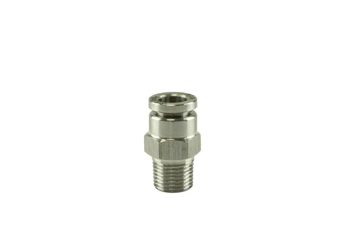 Turbosmart 1/8" NPT Str Pushloc Fitting - Stainless Steel - 1/4 - TS-0550-3053