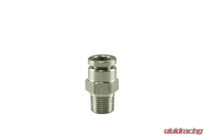 Turbosmart 1/8" NPT Str Pushloc Fitting - Stainless Steel - 1/4 - TS-0550-3053