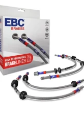 EBC Brakes Stainless Steel Brake Line Kit Lexus LX470 4.7L 1998-2007                                     - BLA7332-6L - Image 3