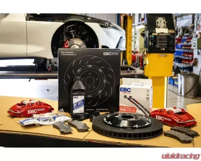 EBC Brakes 380x36mm Stealth Black Racing 6-Piston Apollo Big Brake Kit Toyota GR Supra 2020-2024 - BBK042BLK-1