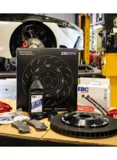 EBC Brakes 380x36mm Storm Shadow Blue Racing 6-Piston Apollo Big Brake Kit Toyota GR Supra 2020-2024                                     - BBK042BLU-1 - Image 3