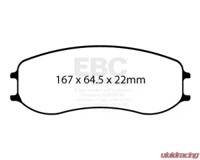 EBC Brakes Front SR-21 Sintered Race Pads Porsche 991 GT3 | 718 Cayman GT4 w/PFC Brakes - DP8081.28SR21