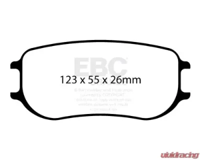 EBC Brakes Rear SR-21 Sintered Race Pads Porsche 991 GT3 | 718 Cayman GT4 w/PFC Brakes - DP8082.26SR21