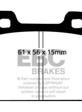 EBC Brakes Front RP-1 Track & Race Brake Pads                                     - DP8104RP1 - Image 2
