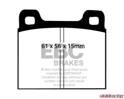 EBC Brakes Front RP-1 Track & Race Brake Pads - DP8104RP1