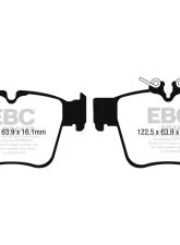 EBC Brakes Rear Bluestuff NDX Trackday Brake Pad Set for Mercedes-Benz 2016-2022                                     - DP52270NDX - Image 2