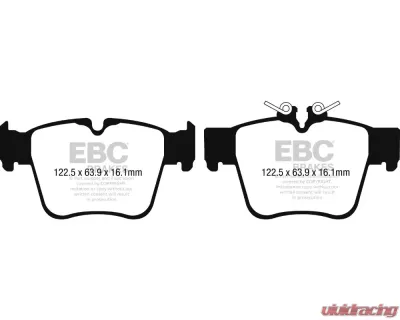 EBC Brakes Rear Bluestuff NDX Trackday Brake Pad Set for Mercedes-Benz 2016-2022 - DP52270NDX