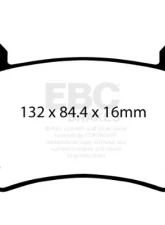 EBC Brakes Front Bluestuff NDX Trackday Brake Pad Set for Tesla Model 3/Y 2018-2023                                     - DP52418NDX - Image 2