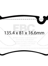 EBC Brakes Front Greenstuff 6000 Elite Series Brake Pad Set Audi Q5 FY 2.0 Turbo Petrol 2018-2023                                     - DP62436 - Image 2