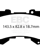 EBC Brakes Front Greenstuff 6000 Elite Series Brake Pad Set Lexus LX600 | Toyota Sequoia | Tundra 2022+                                     - DP62460 - Image 2
