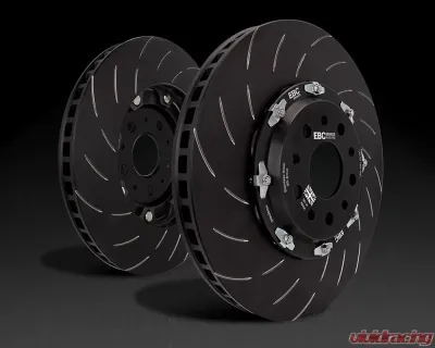 EBC Brakes Racing Front Axle 2-Piece Fully Floating Rotors for Jeep Grand Cherokee 2018-2021, Dodge Durango SRT 2021, 400x36mm - SG2F029