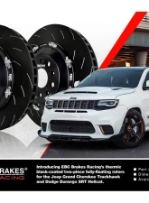 EBC Brakes Racing Front Axle 2-Piece Fully Floating Rotors for Jeep Grand Cherokee 2018-2021, Dodge Durango SRT 2021, 400x36mm                                     - SG2F029 - Image 3