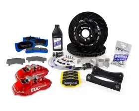 EBC Brakes Front Black 355mm Disc Balanced Big Brake Kit Volkswagen Golf R | Golf GTI Mk7 | MK8 2013-2022 BBK019BLK-1
